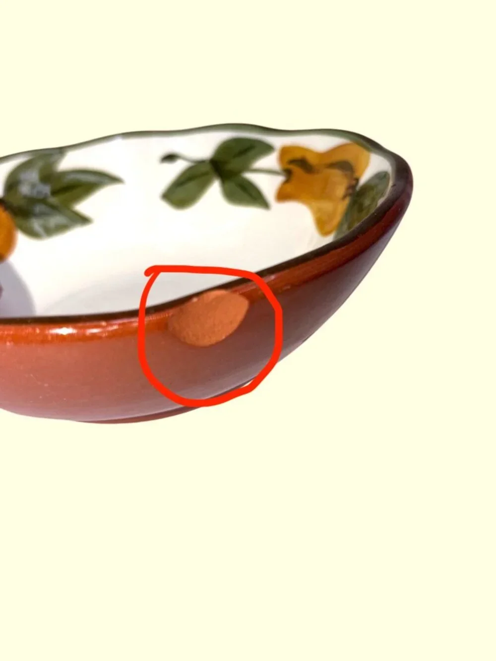 Vintage Stangl Pottery Sculptured Fruit Dessert Bowls Set of 2 Hand Painted
